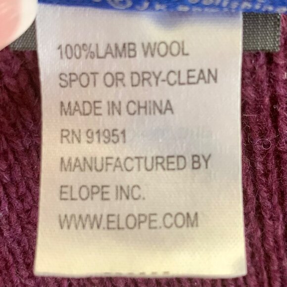 Harry Potter Gryffindor Scarf Costume Halloween Purple Yellow Stripe Lambs Wool - Picture 7 of 9